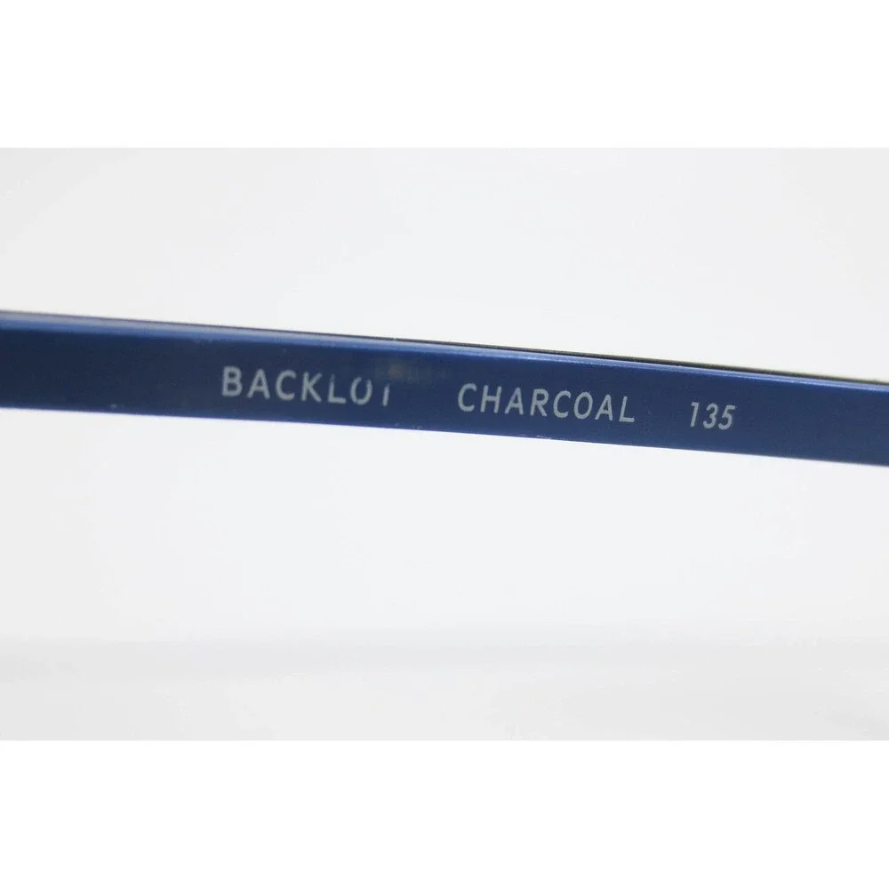Converse Backlot Charcoal Eyeglasses Frames Rectangular Matte Gray Blue 135mm